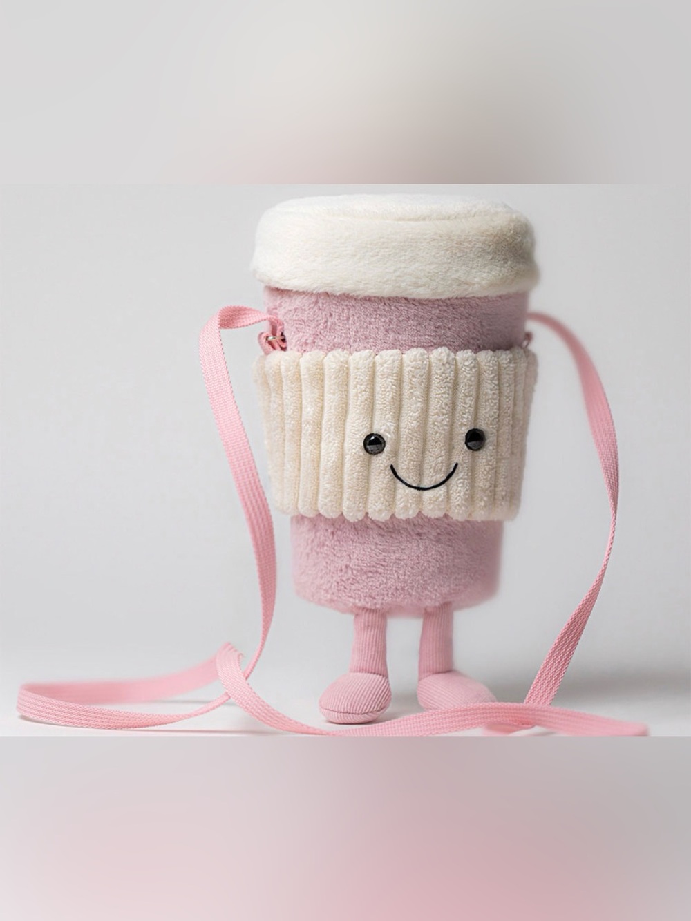 Brand new Jelly cat Amuseables Coffee-To-Go Pink Bag